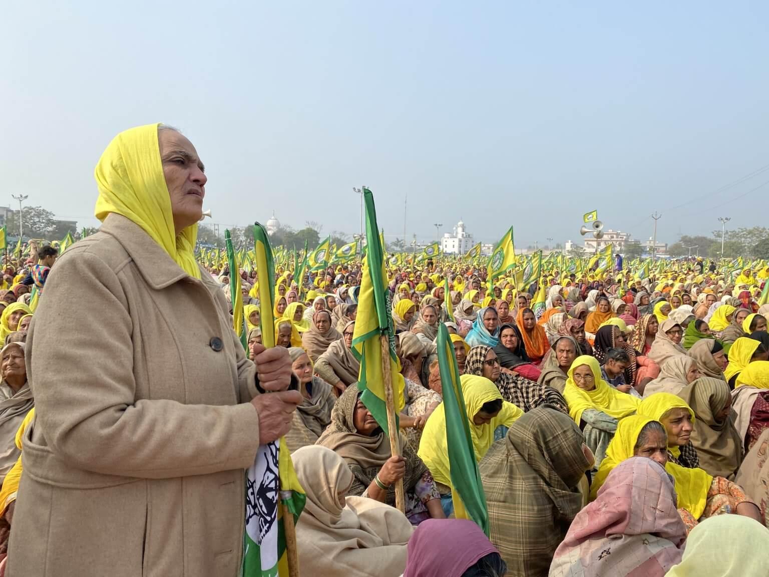 Women at farmers' protest